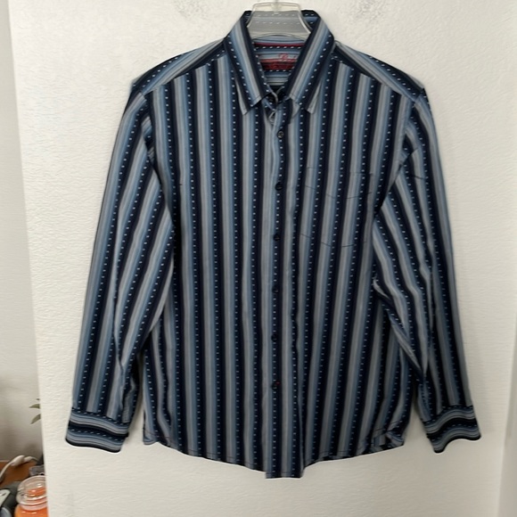 🤠RARE TOMMY BAHAMA WESTERN STYLE LONG SLEEVE 100% COTTON SIZE L GREAT CON. - Picture 1 of 7